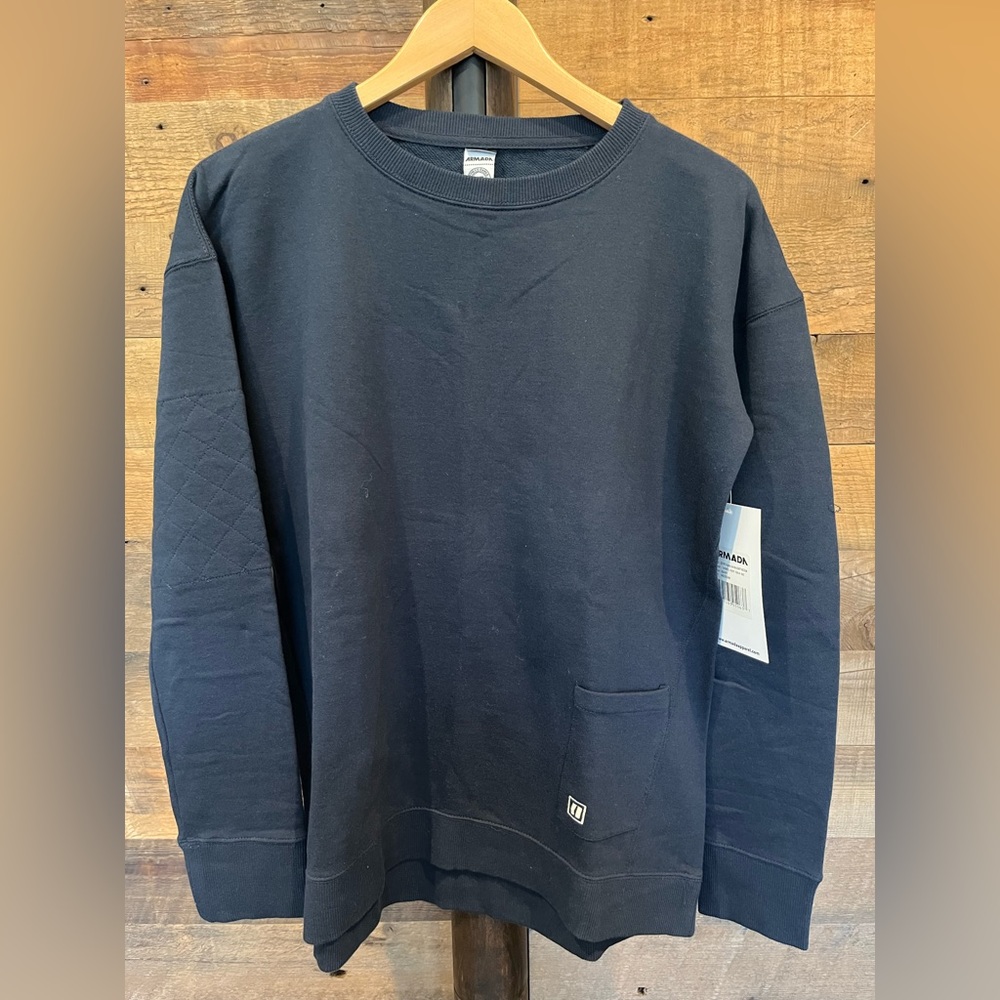 *SOLD* ARMADA Women’s Hayley Crew Neck Sweatshirt, NWT, Navy Blue, Size MEDIUM
